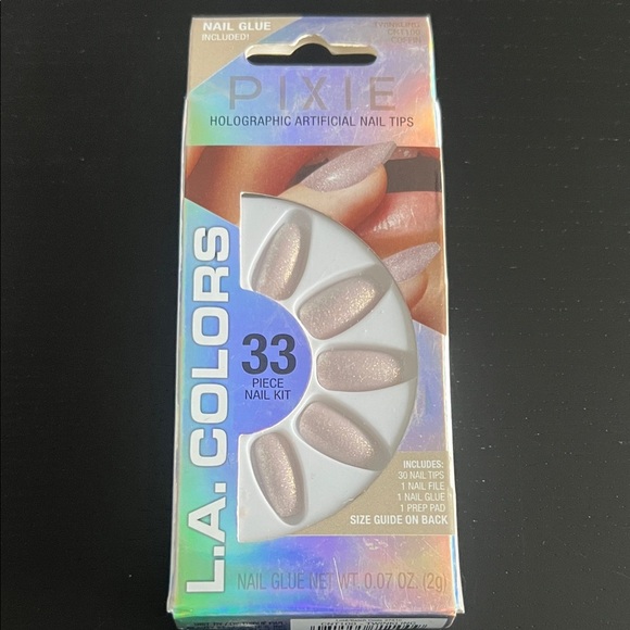 LA colors pixie nail tips-TWINKLING - Picture 2 of 6